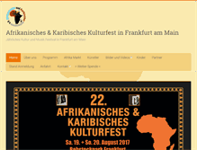 Tablet Screenshot of afro-karibik.de